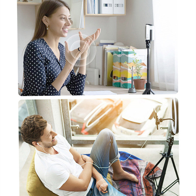 Men & Women Using Bluetooth Mobile Phone Screening Ring