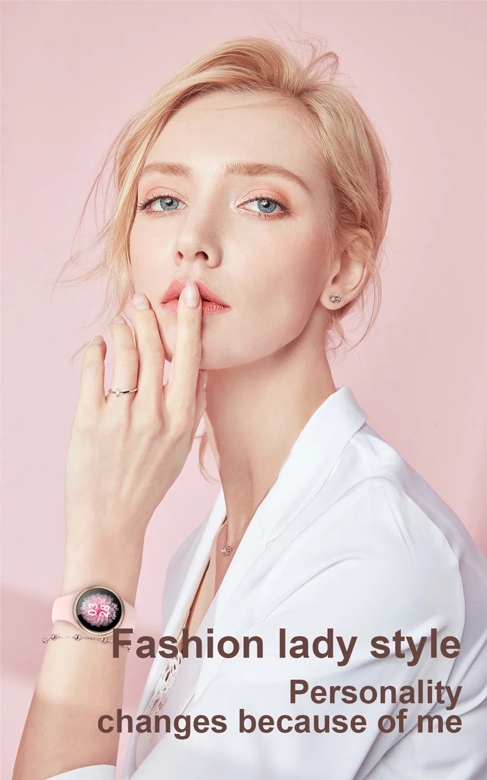 Woman Wearing Women's Ultimate Waterproof Fitness Sports Watch