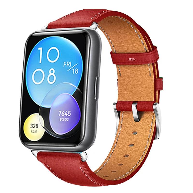 Leather Strap for Huawei Watch Fit 2 Smartwatch Replacement Accessories