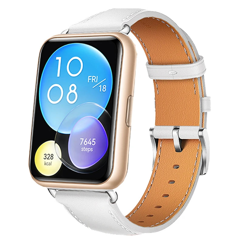 Leather Strap for Huawei Watch Fit 2 Smartwatch Replacement Accessories