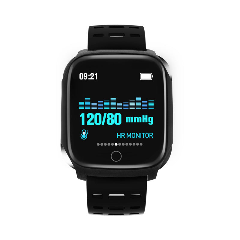 Black & Blue Fitness Monitoring Smart Sports Watch