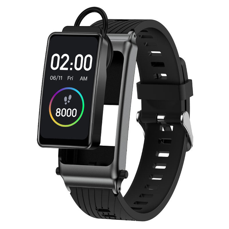Black Rubber Brown Non-Invasive Blood Sugar Smart Watch