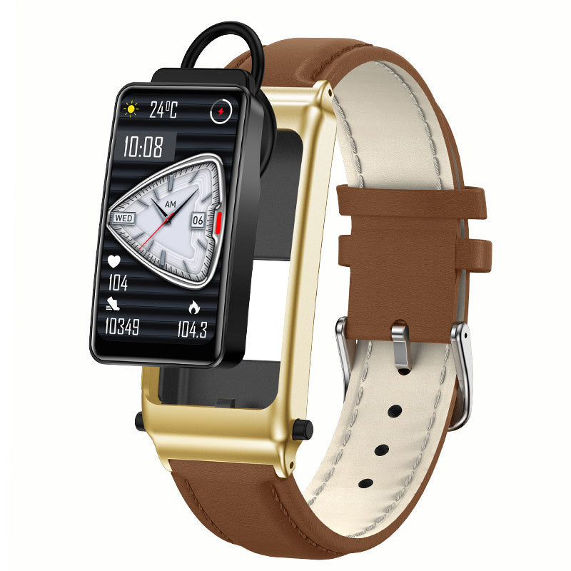 Brown & Gold Brown Non-Invasive Blood Sugar Smart Watch