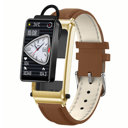 Brown & Gold Brown Non-Invasive Blood Sugar Smart Watch