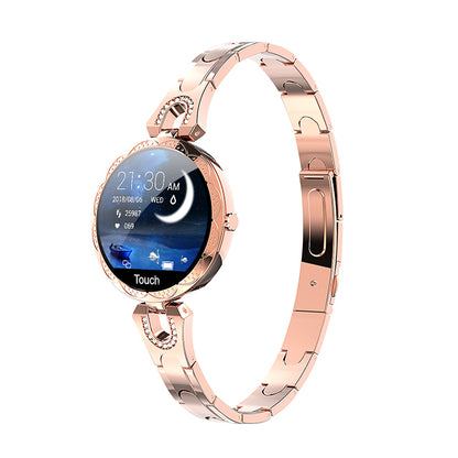 Gold Women's Smart Watch Fitness Bracelet