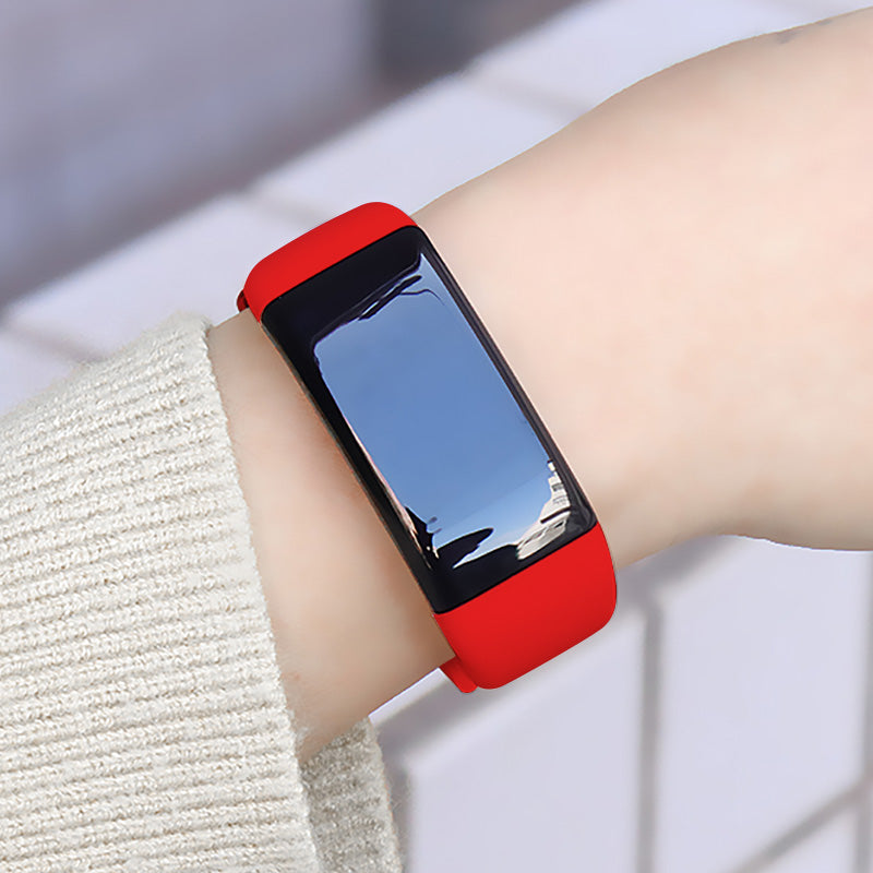 Red Unisex Smart Fitness Band & Health Monitor