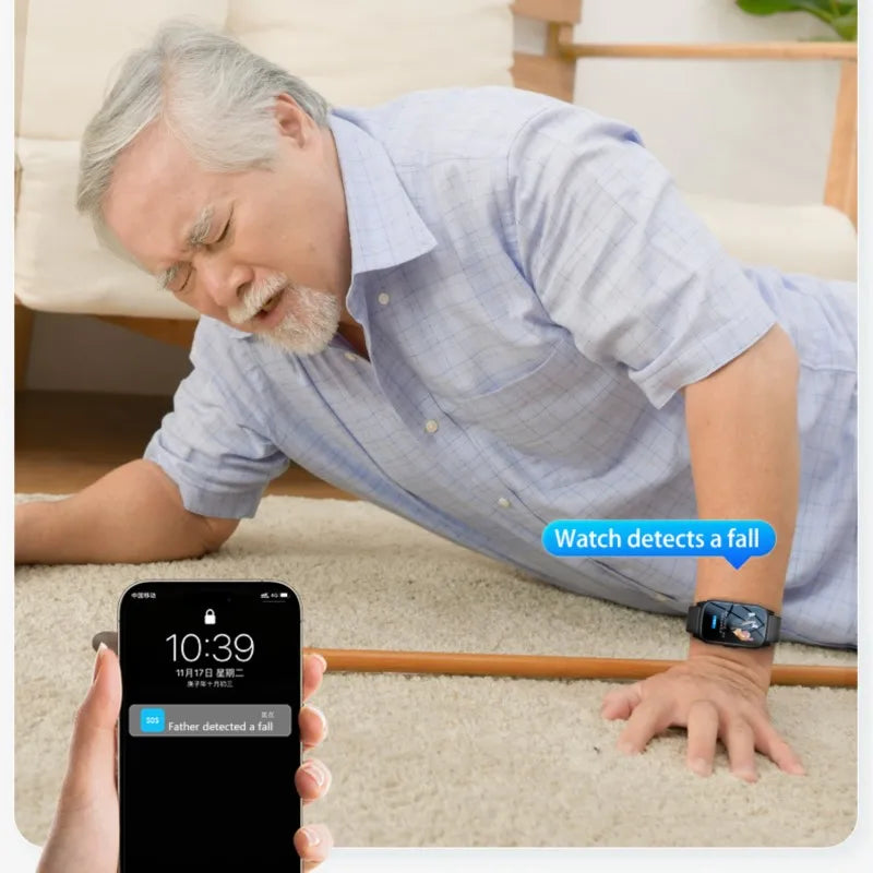 Introducing the Ultimate Elderly Smart Watch: Your Reliable 4G GPS Tracker with SOS Voice Call and Health Monitoring Features