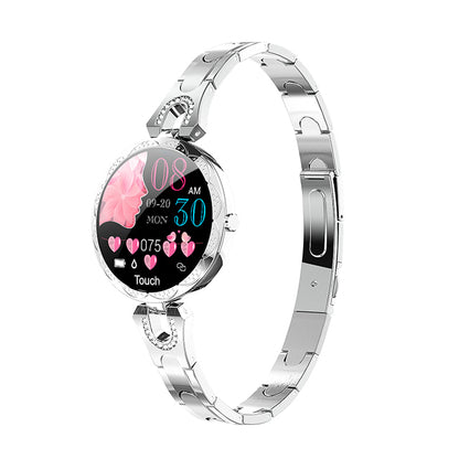 Silver Women's Smart Watch Fitness Bracelet