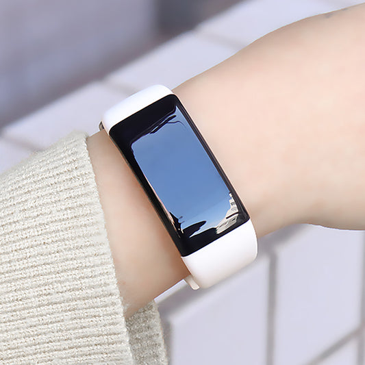 White Unisex Smart Fitness Band & Health Monitor