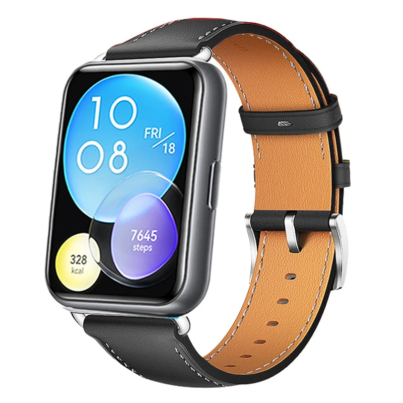 Leather Strap for Huawei Watch Fit 2 Smartwatch Replacement Accessories